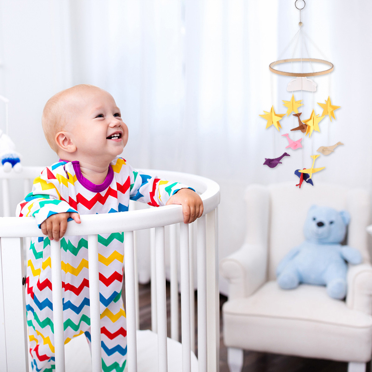Baby Nursery Hanging Decor - 1Pcs Baby Crib Hanging Ornament Premium