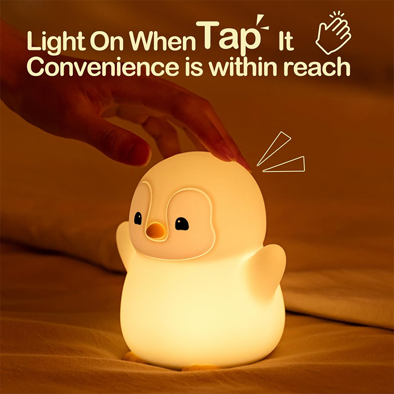 Baby Nursery Table Lamp - NEW Penguin Night Light Silicone Nursery
