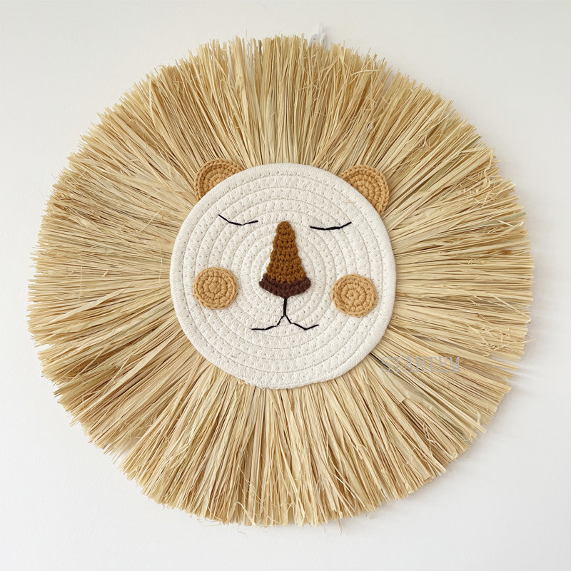 Baby Nursery Hanging Decor - INS Nordic Handmade Lion Wall Decor