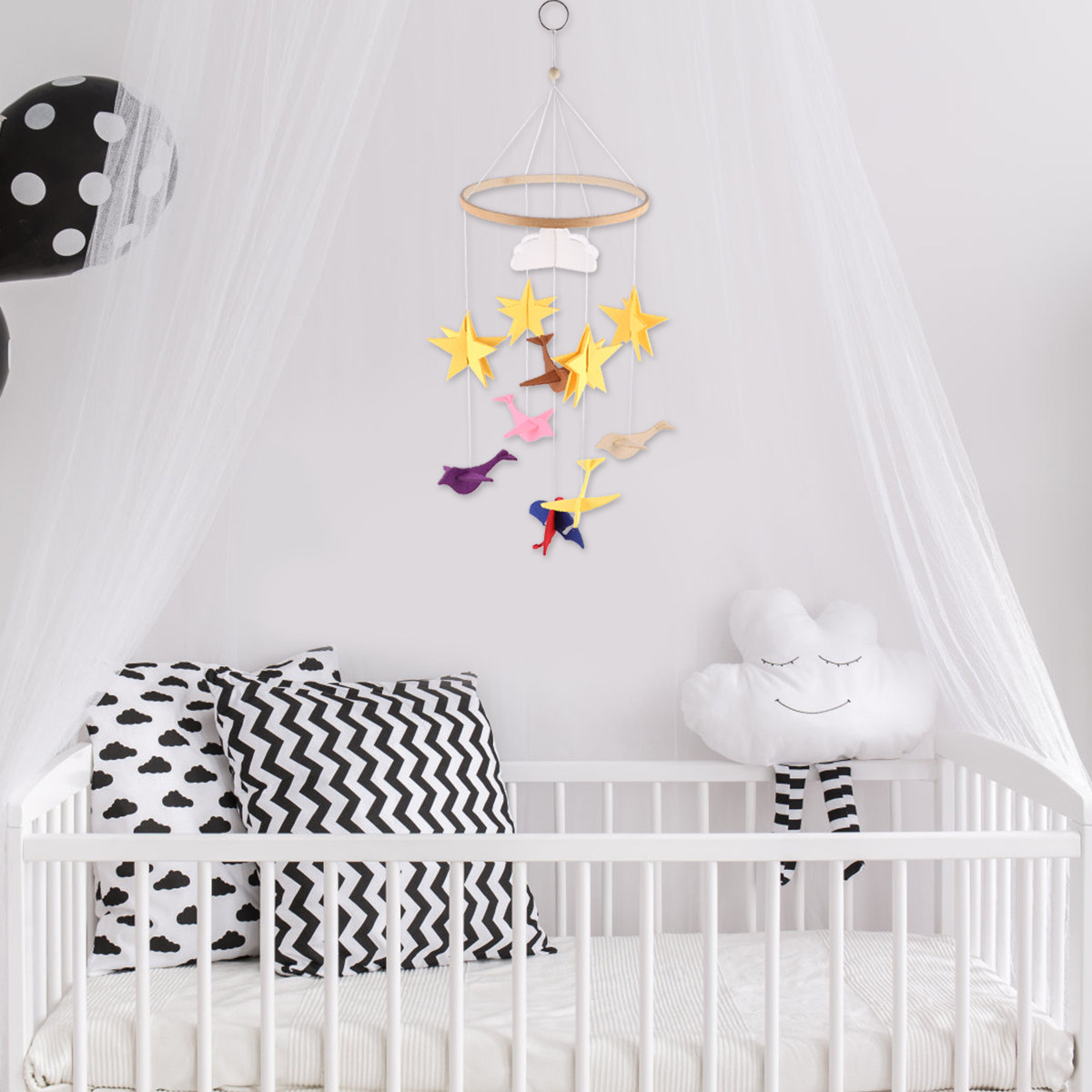 1Pcs Baby Crib Hanging Ornamen - Baby Nursery Hanging Decor ulasan dan harga
