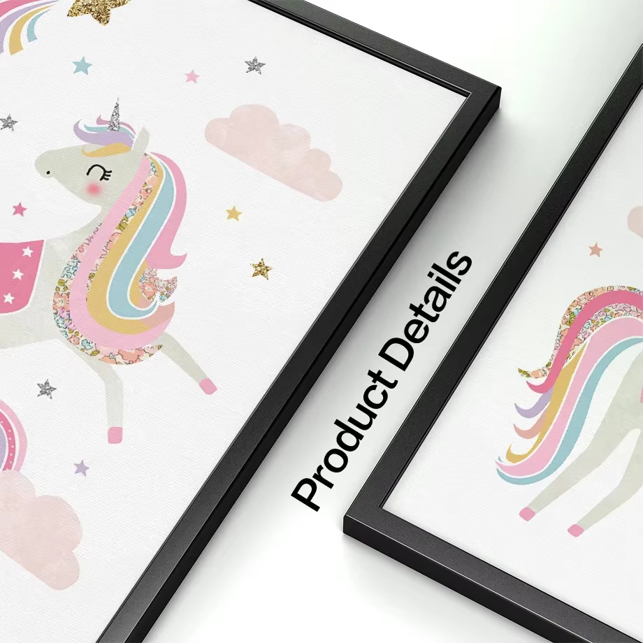 Pink Unicorn Rabbit Rainbow Cl - Baby Nursery Mirror ulasan dan harga