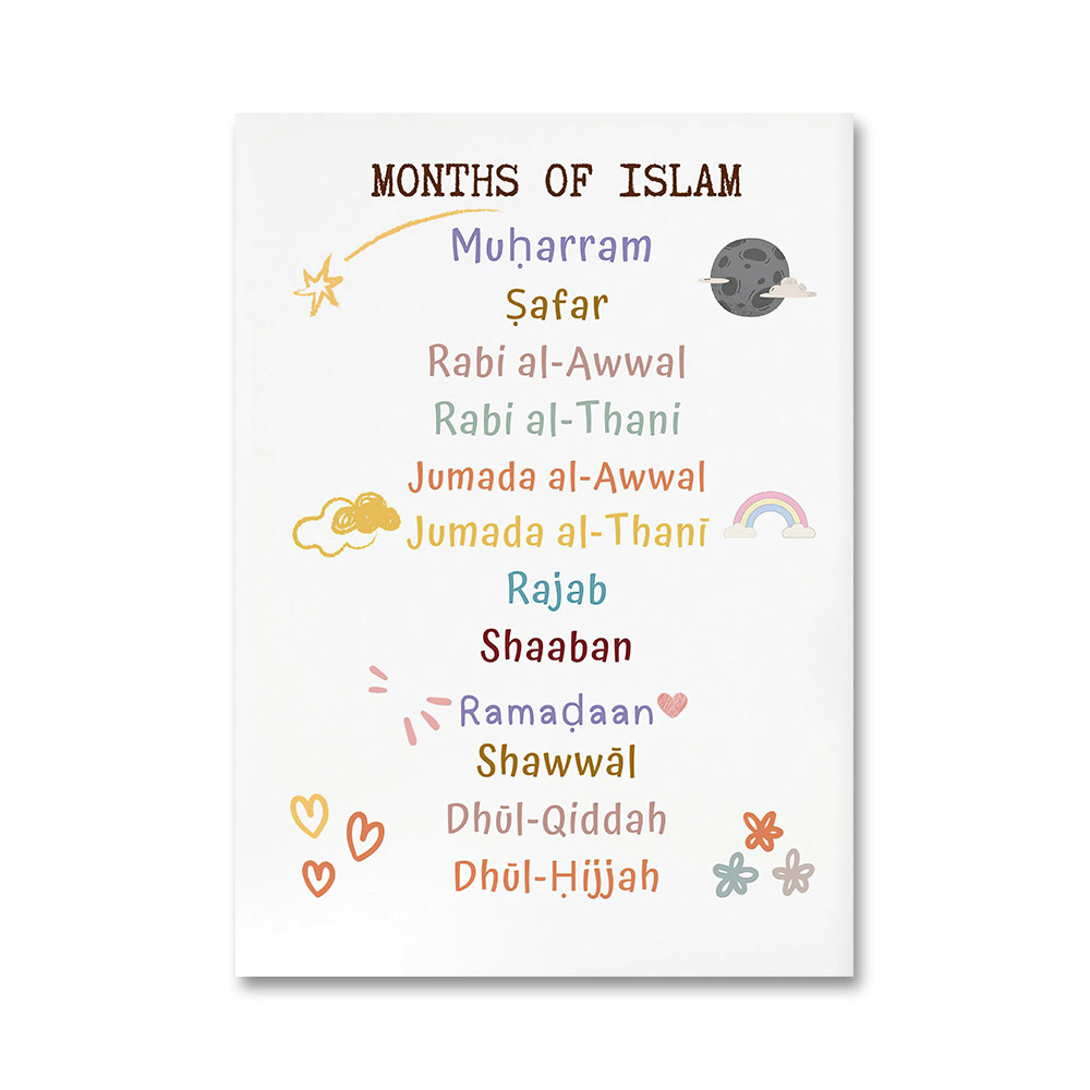 1pc frameless  Islam Muslim Pr - Baby Nursery Paintings ulasan dan harga