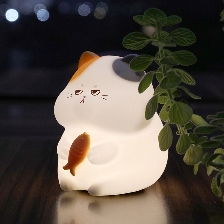 Cute Kitty Led Night Light Rec - Baby Nursery Table Lamp ulasan dan harga