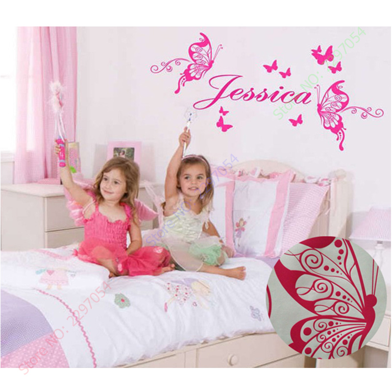 New Butterflies Personalized N - Baby Nursery Murals ulasan dan harga