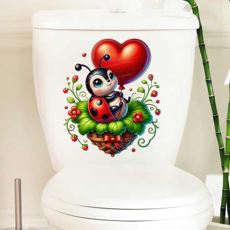 Cute Ladybug Wall Sticker Baby - Baby Nursery Murals ulasan dan harga