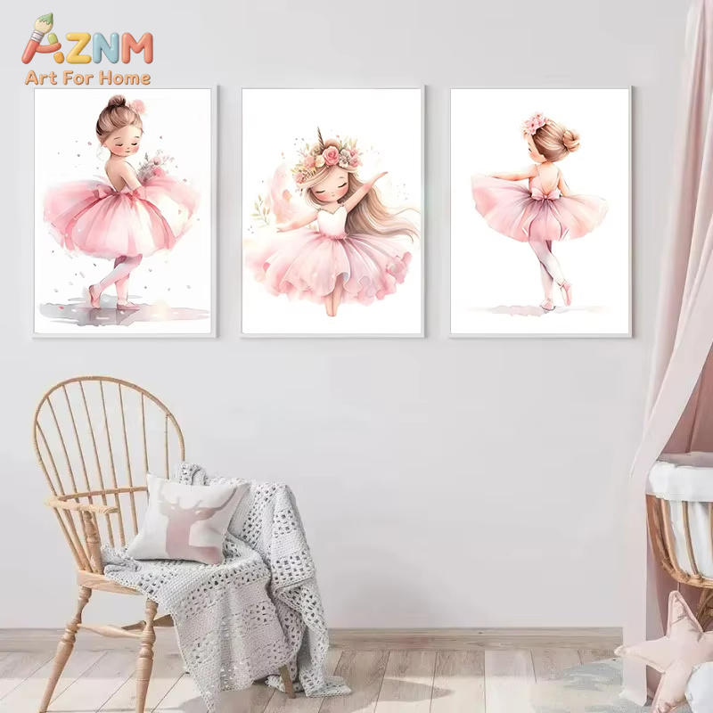 1PC,Pink Ballerina Girl Unicor - Baby Nursery Pink ulasan dan harga