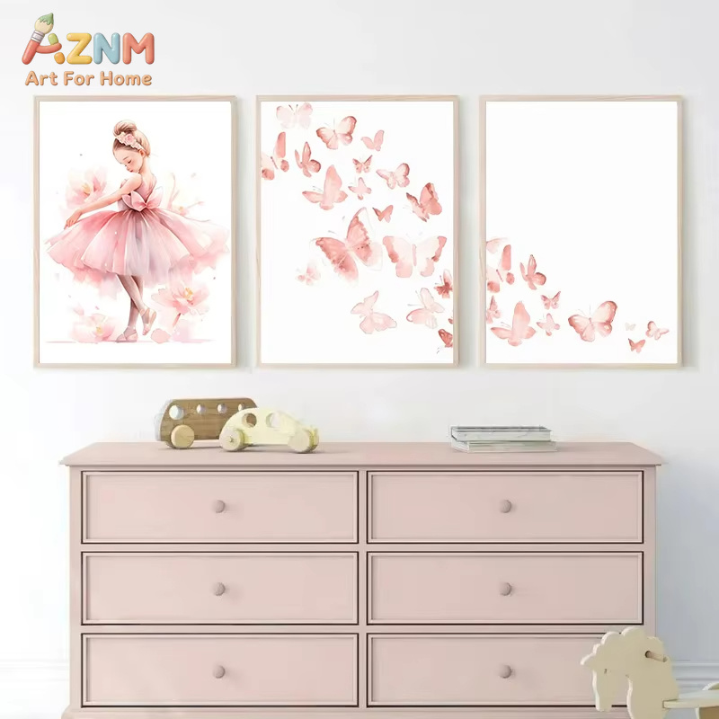 1PC,Pink Ballerina Girl Unicor - Baby Nursery Pink ulasan dan harga