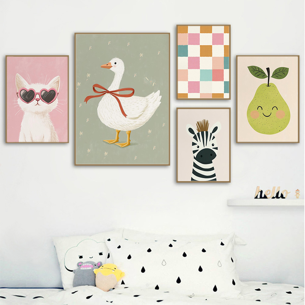 Room Prints Wall Art Baby Anim - Baby Nursery Murals ulasan dan harga