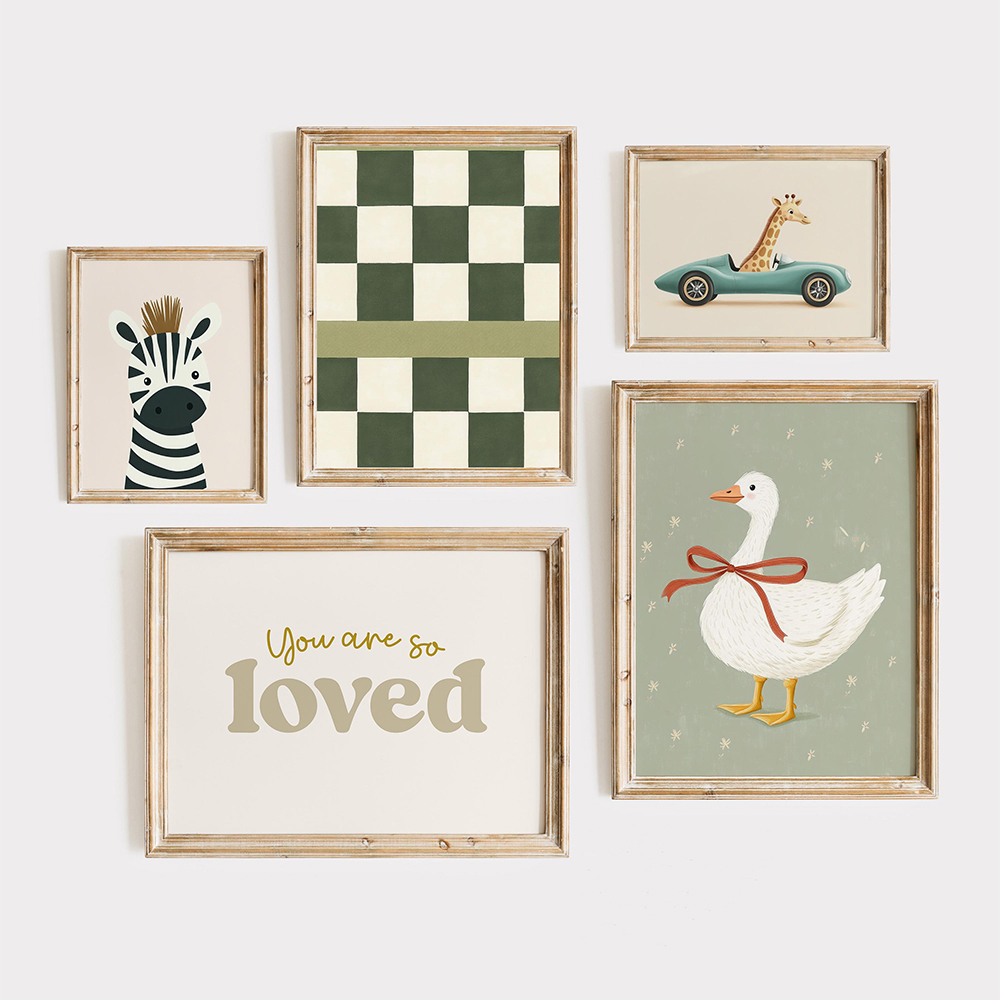 Room Prints Wall Art Baby Anim - Baby Nursery Murals ulasan dan harga