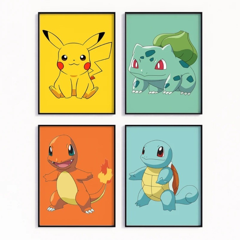 Cartoon Anime Poster Pokemon P - Baby Nursery Hanging Decor ulasan dan harga