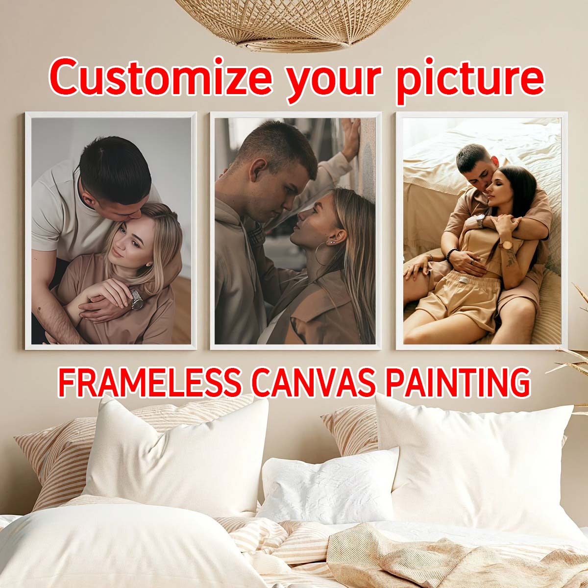 Triptych - 2D custom photo woo - Photo Frame Baby ulasan dan harga