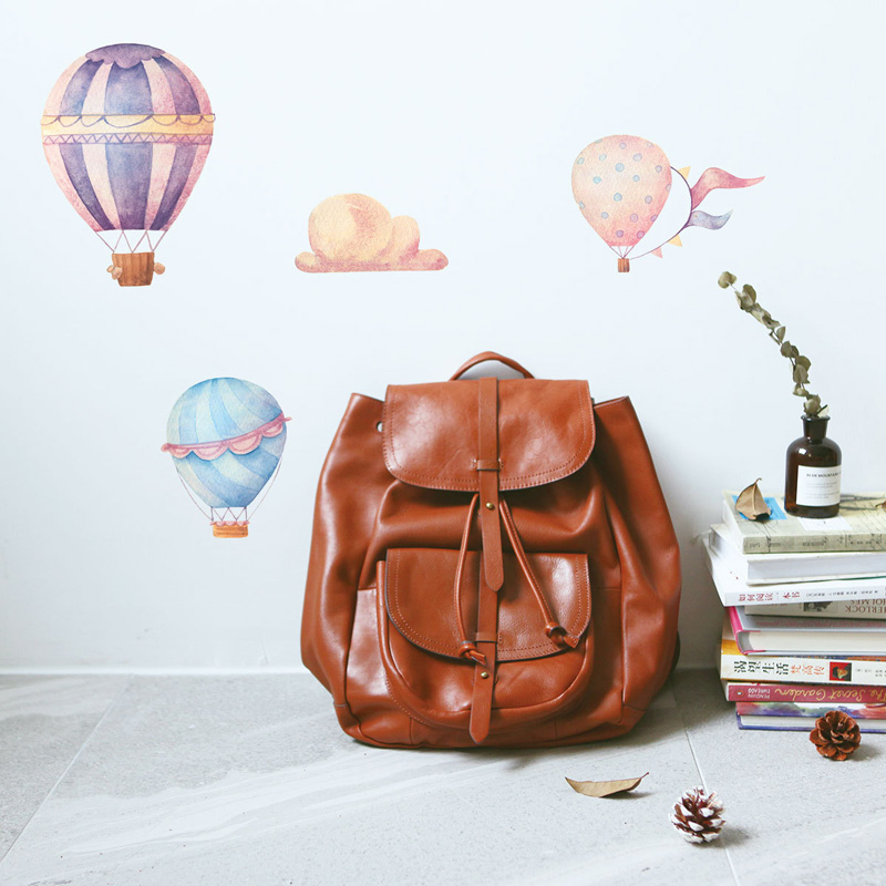 Creative Colorful Hot Air Ball - Baby Nursery Murals ulasan dan harga