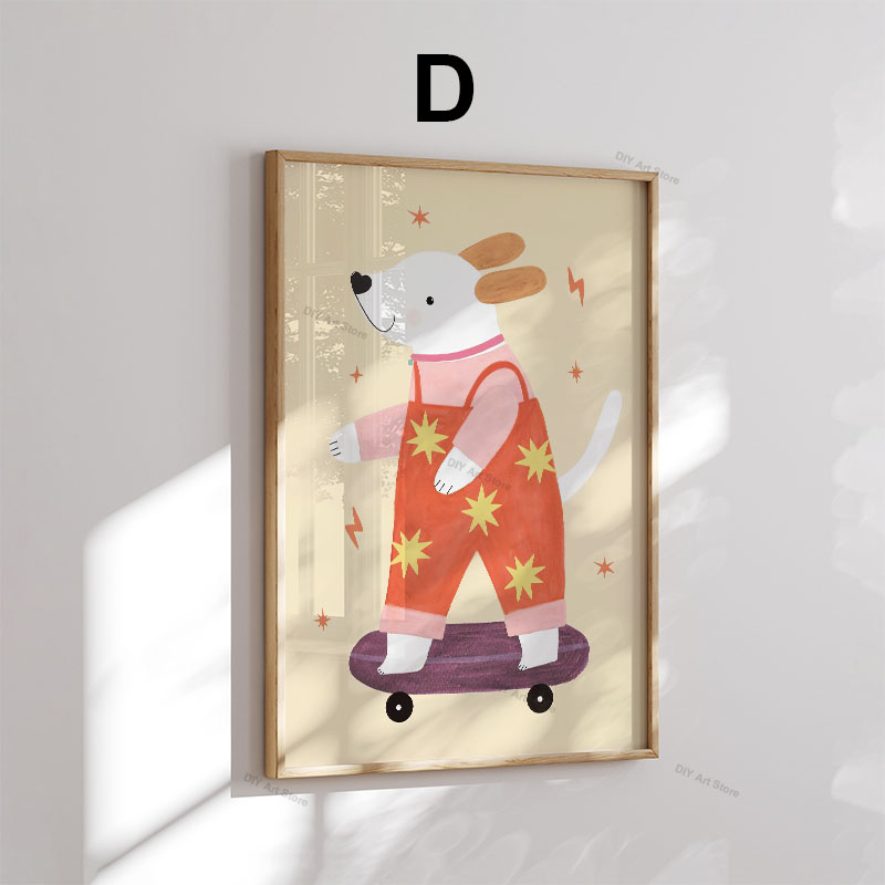 Funny Cartoon Animal Nursery W - Baby Nursery Paintings ulasan dan harga