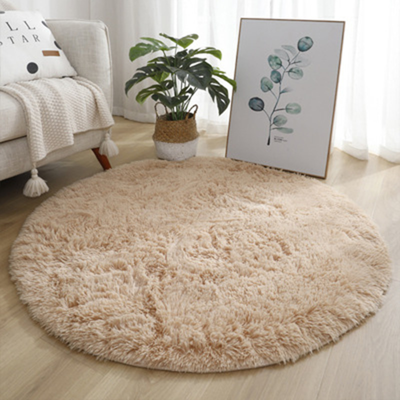 Super Soft Fluffy Round Rug Pl - Baby Nursery Game ulasan dan harga