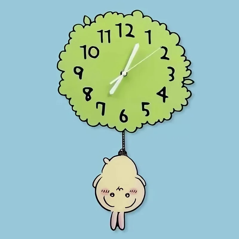 Cute Chiikawa Pendulum Wall Cl - Baby Nursery Hanging Decor ulasan dan harga