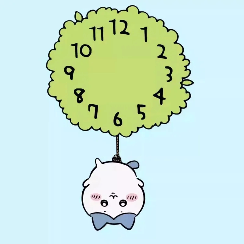 Cute Chiikawa Pendulum Wall Cl - Baby Nursery Hanging Decor ulasan dan harga