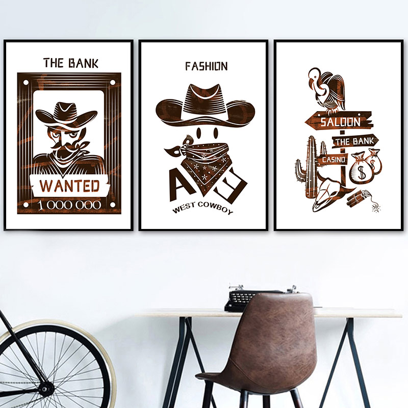Child Room Cartoon Western Cow - Baby Nursery Mirror ulasan dan harga