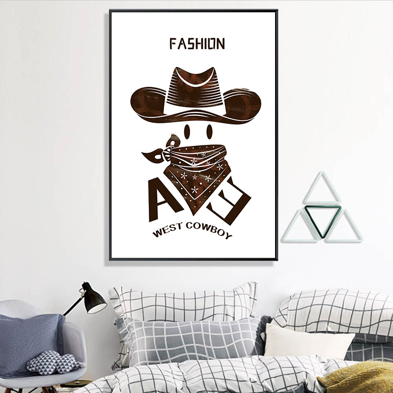 Child Room Cartoon Western Cow - Baby Nursery Mirror ulasan dan harga
