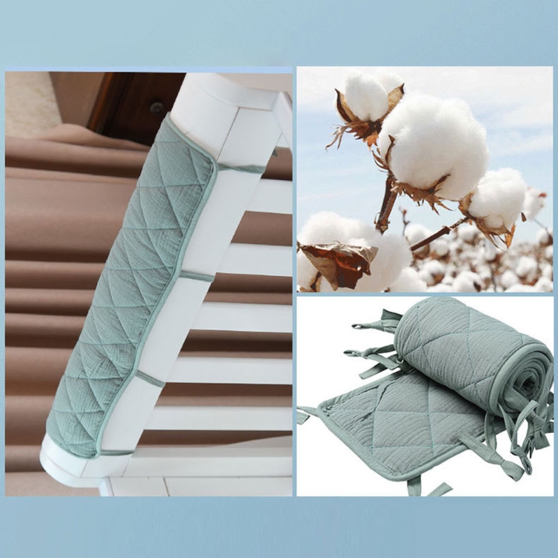 Cotton Crib Bumper Protection  - Bed Rail Toddler ulasan dan harga