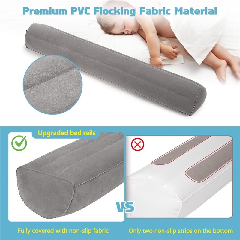 [ABFI!】 Portable Inflatable Be - Bed Rail Toddler ulasan dan harga