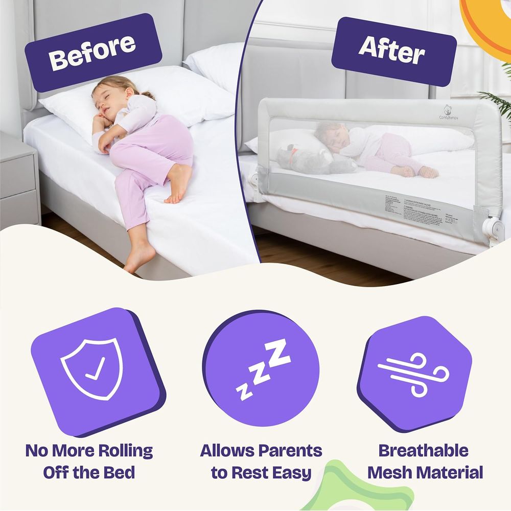 1-Pack Bed Rail Toddlers 55.5  - Bed Rail Toddler ulasan dan harga