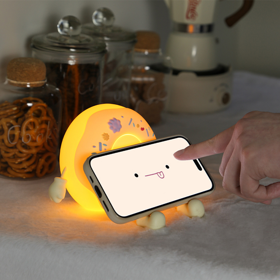 Donut Led Night Light Cartoon  - Baby Nursery Table Lamp ulasan dan harga