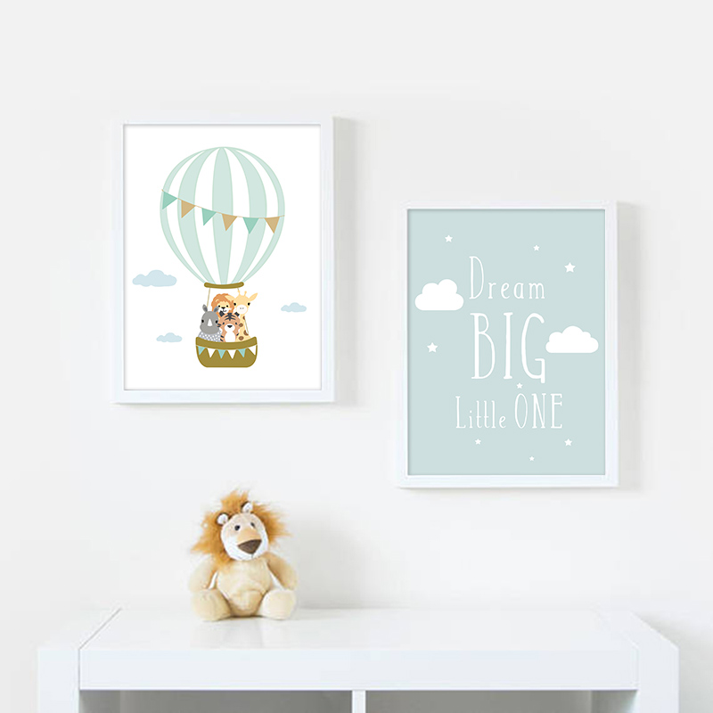 Balloon Moon Nursery Poster Wa - Baby Nursery Mirror ulasan dan harga