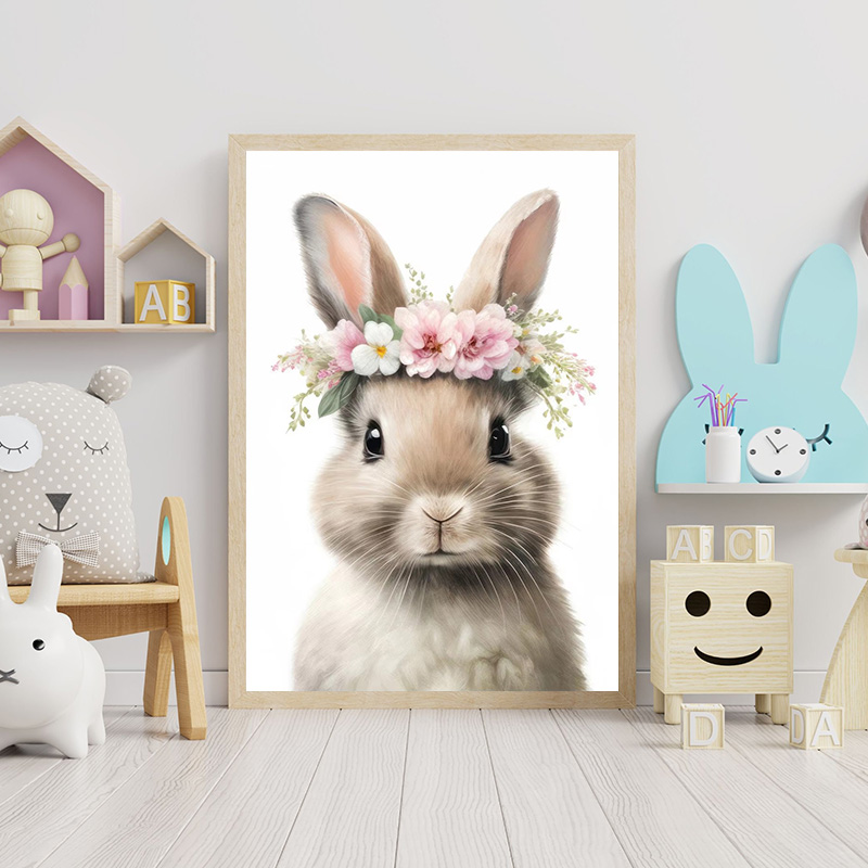 Baby Bear Bunny Deer Raccoon O - Baby Nursery Mirror ulasan dan harga