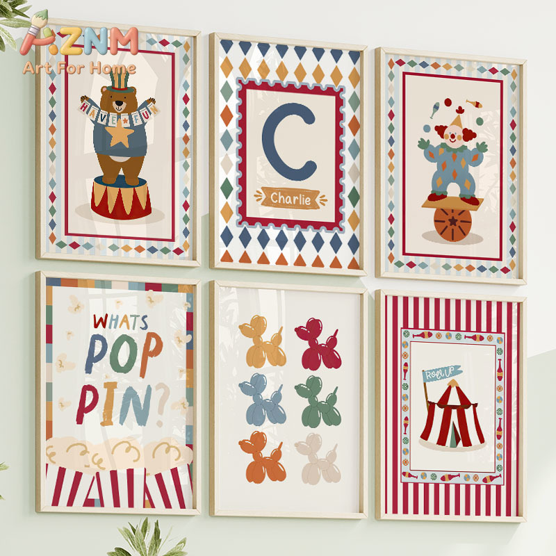 Circus Bear Magician Dog Quote - Baby Nursery Paintings ulasan dan harga