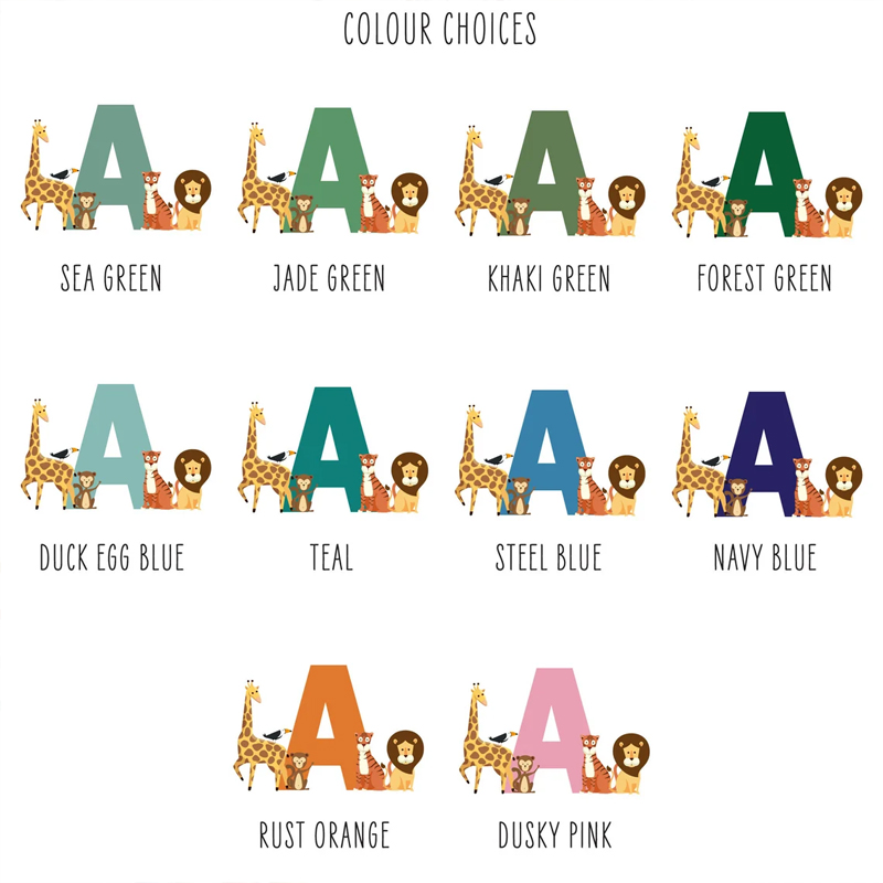 Personalised Name Jungle Anima - Baby Nursery Hanging Decor ulasan dan harga