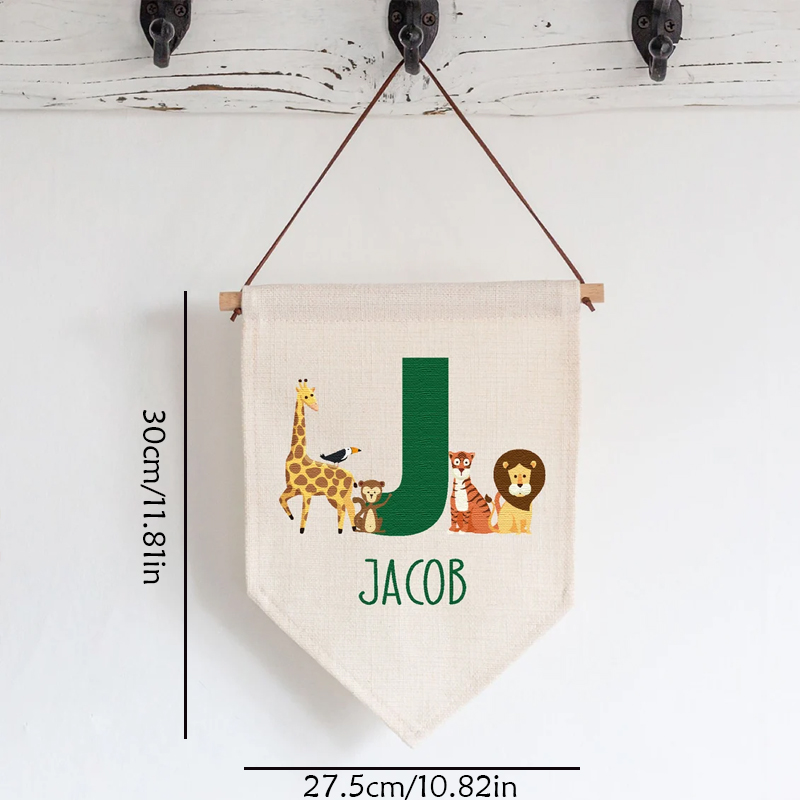 Personalised Name Jungle Anima - Baby Nursery Hanging Decor ulasan dan harga