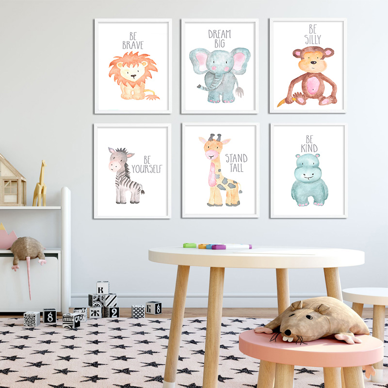 Baby Animal Lion Elephant Gira - Baby Nursery Mirror ulasan dan harga