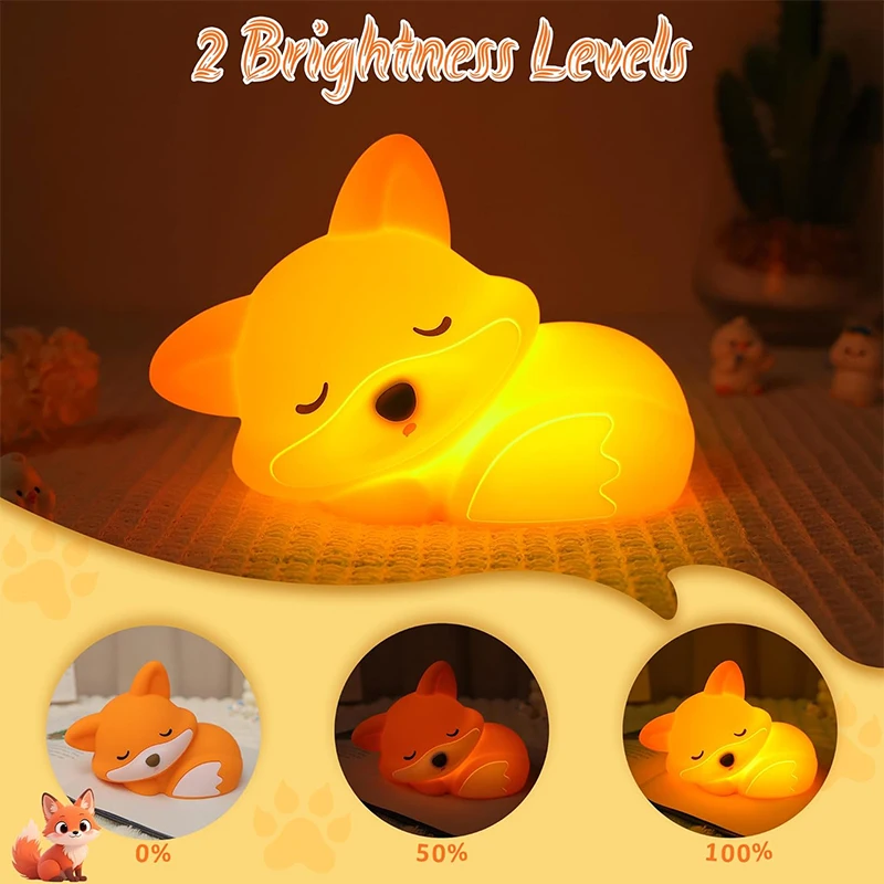 1Pack Fox Animal Night Light S - Baby Nursery Table Lamp ulasan dan harga