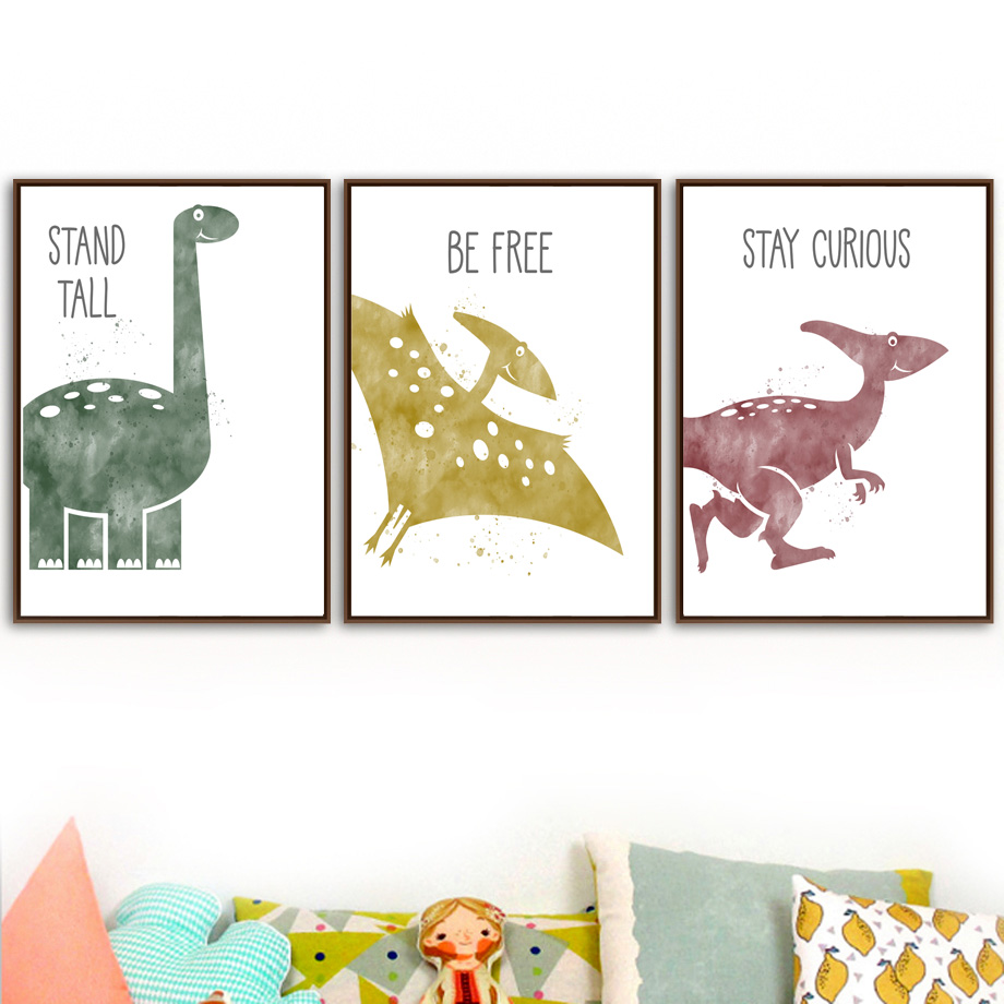 Cute Dinosaur Cartoon Animal Q - Baby Nursery Mirror ulasan dan harga