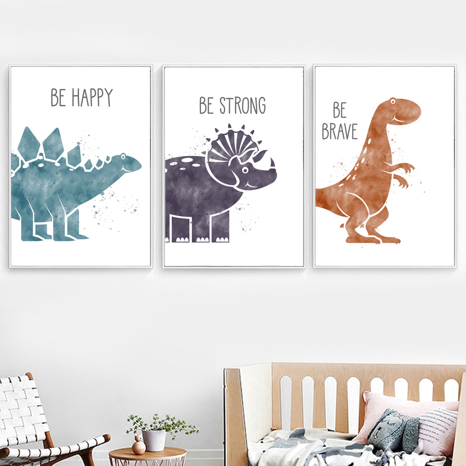 Cute Dinosaur Cartoon Animal Q - Baby Nursery Mirror ulasan dan harga