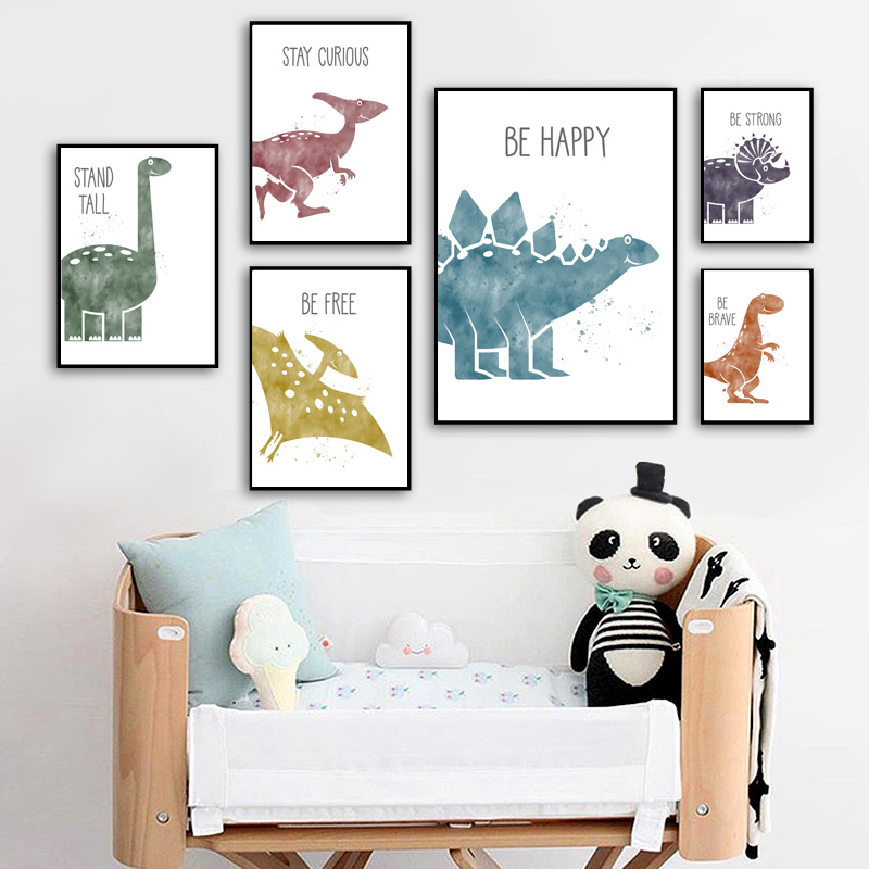 Cute Dinosaur Cartoon Animal Q - Baby Nursery Mirror ulasan dan harga